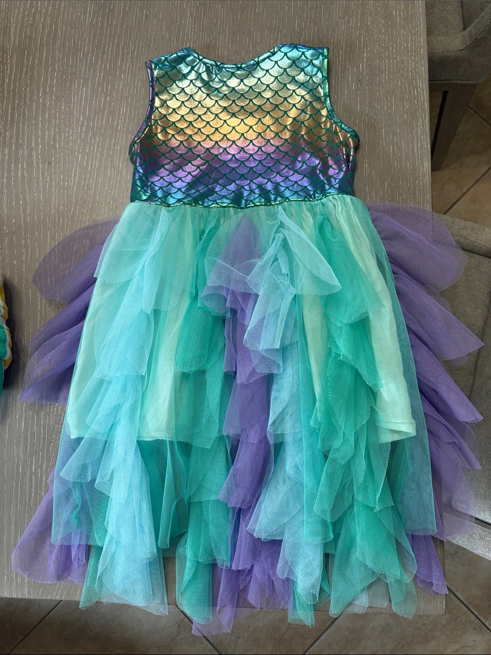 Mermaid Tulle Dress 2-3T - Picture 3 of 6